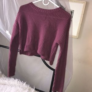 Cropped Magenta Sweater